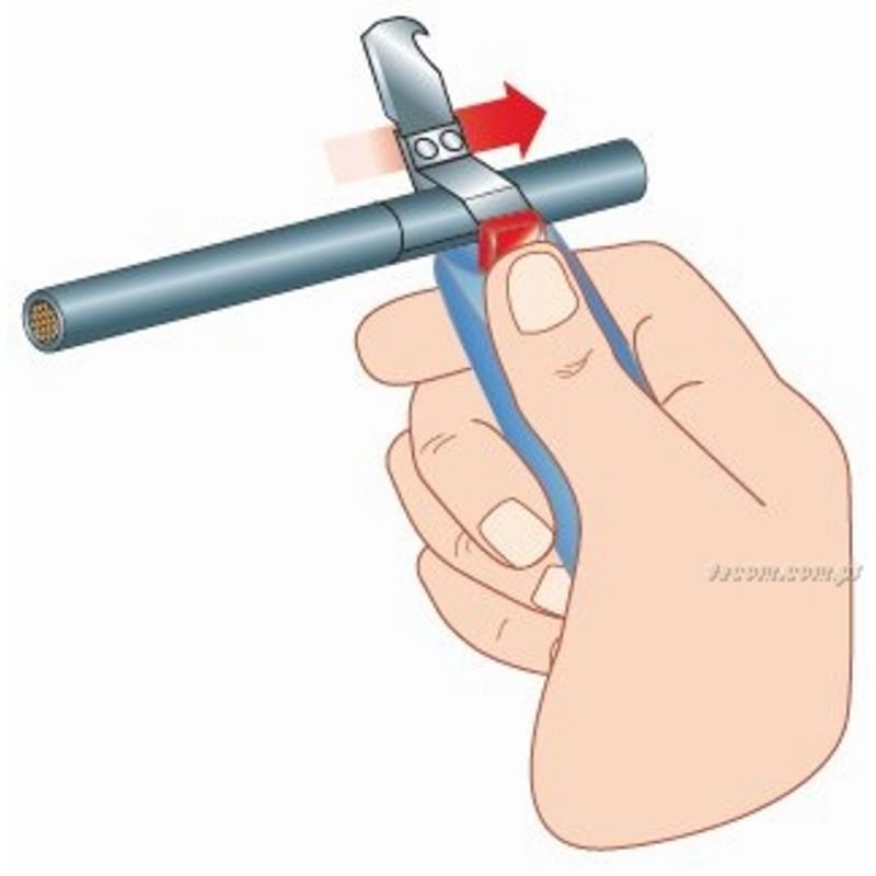 985952 - narzędzie do ściągania izolacji z ostrzem obrotowym, zakres do 28 mm