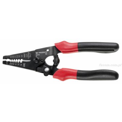 163 - szczypce do cięcia i zdejmowania izolacji z przewodów wielożyłowych, zakres 1 - 3 mm 