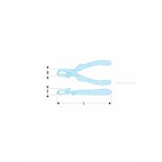 194.17CPE - szczypce do czołowego ściągania izolacji, zakres 0,5 - 6 mm² 