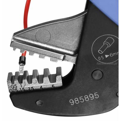 985895 - szczypce do zaciskania końcówek przewodów, zakres 0,5 - 6 mm²