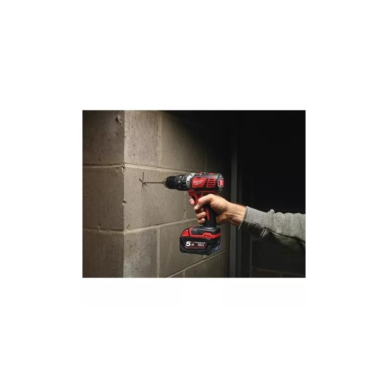 M18 BPD-403C - Compact percussion drill 18 V, 4.0 Ah, with 3 batteries and charger