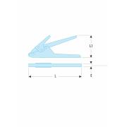 455B - szczypce do opasek plastikowych o szerokości 2,4 - 9 mm 