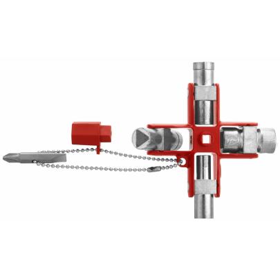 838305 - klucz krzyżakowy do szaf elektrycznych z wieloma końcówkami