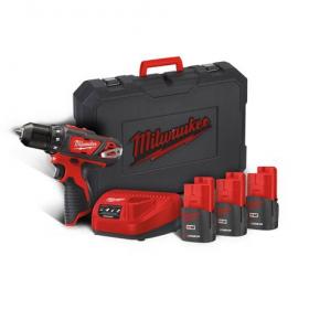 M12 BDD-152C - Sub compact drill driver 12 V, 1.5 Ah, in HD Box, with 2 batteries and charger