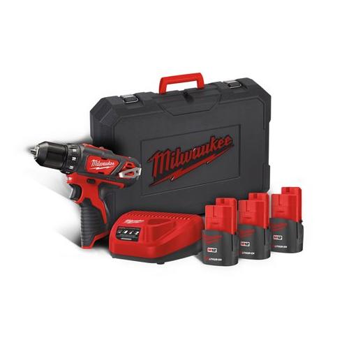 M12 BDD-152C - Sub compact drill driver 12 V, 1.5 Ah, in HD Box, with 2 batteries and charger, 4933451460