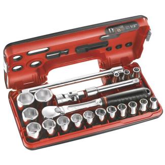 SL.DBOX1 - zestaw nasadek 1/2" w kasecie, 8mm - 32 mm