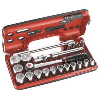 S.DBOX500 - zestaw nasadek 1/2" w kasecie, 8 mm - 32 mm