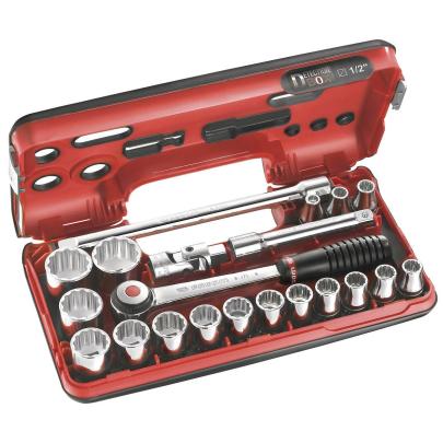 S.DBOX501 - zestaw nasadek 1/2" w kasecie, 8 mm - 32 mm