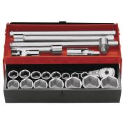 K.441A - zestaw nasadek 3/4" w skrzynce, 19 mm - 55 mm