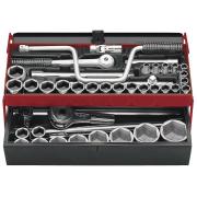 SK.453N - zestaw nasadek 1/2" i 3/4" w skrzynce, 8 mm - 50 mm