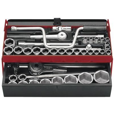 SK.453N - zestaw nasadek 1/2" i 3/4" w skrzynce, 8 mm - 50 mm