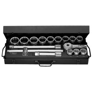 K.432E - zestaw nasadek 3/4" w skrzynce, 30 mm - 55 mm