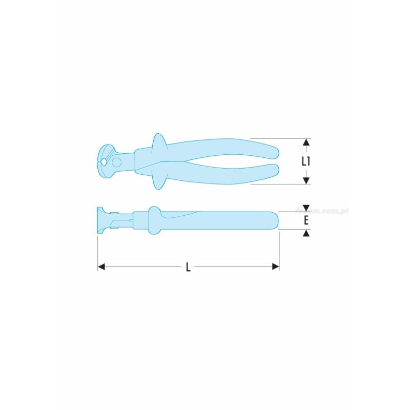 190.16AVSE - szczypce tnące czołowe do drutu twardego
