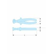 190.16AVSE - szczypce tnące czołowe do drutu twardego