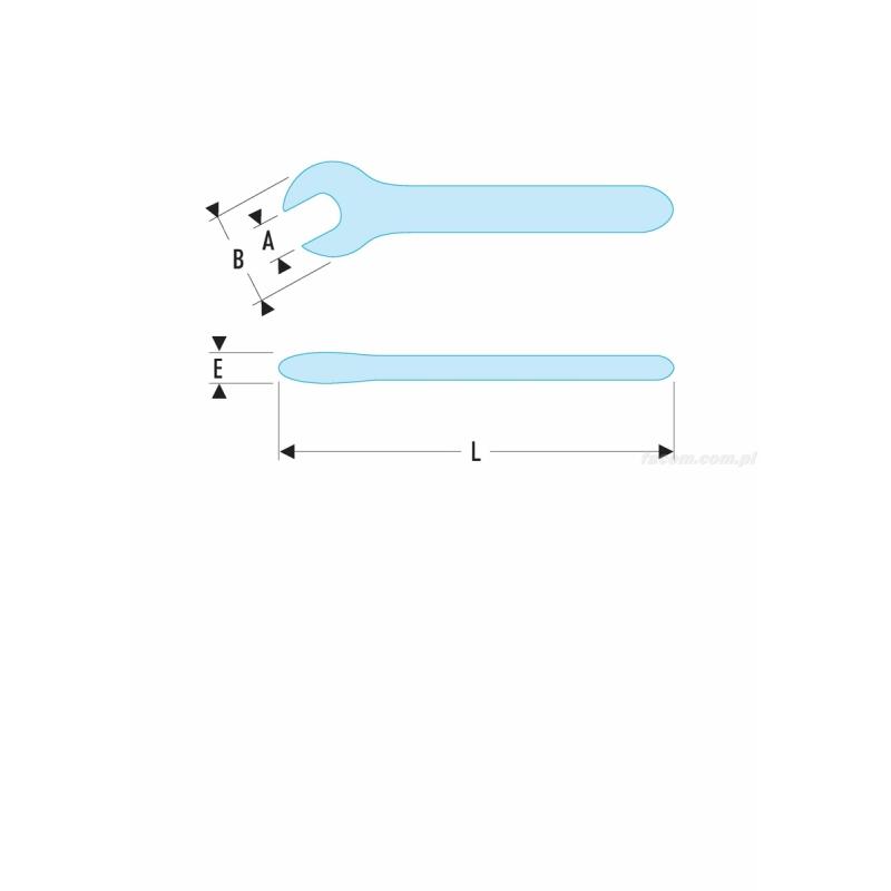 46.11AVSE - klucz płaski, 11 mm