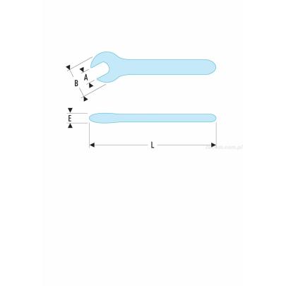 46.11AVSE - klucz płaski, 11 mm