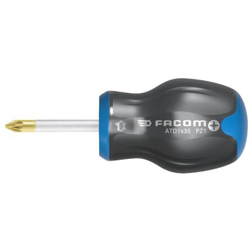 ATD1X35 - Protwist® screwdriver for Pozidriv® screws - short blade, PZ1