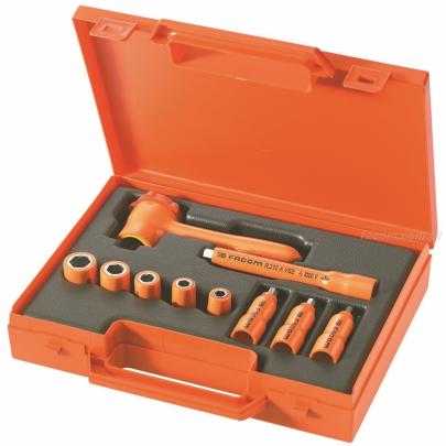 R.400AVSE - zestaw 10 narzędzi izolowanych w kasecie, 4 mm - 12 mm