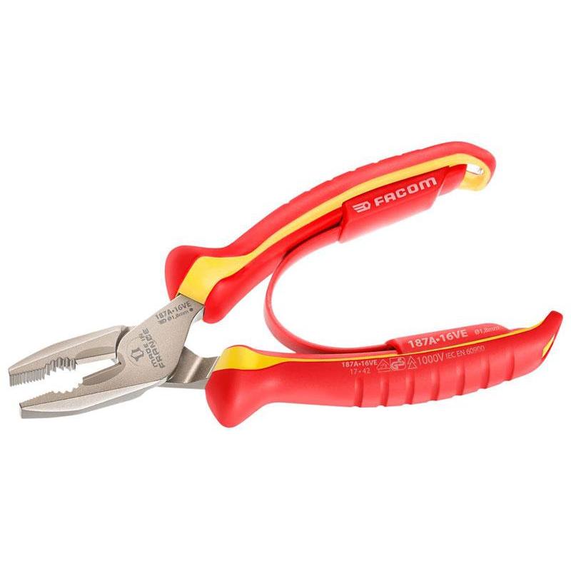 187A.16VE - 1000V VDE COMBINATION PLIERS 160MM