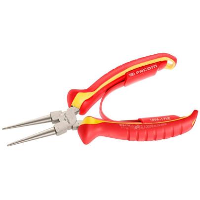 189A.17VE - 1000V VDE ROUND NOSE PLIERS 170MM