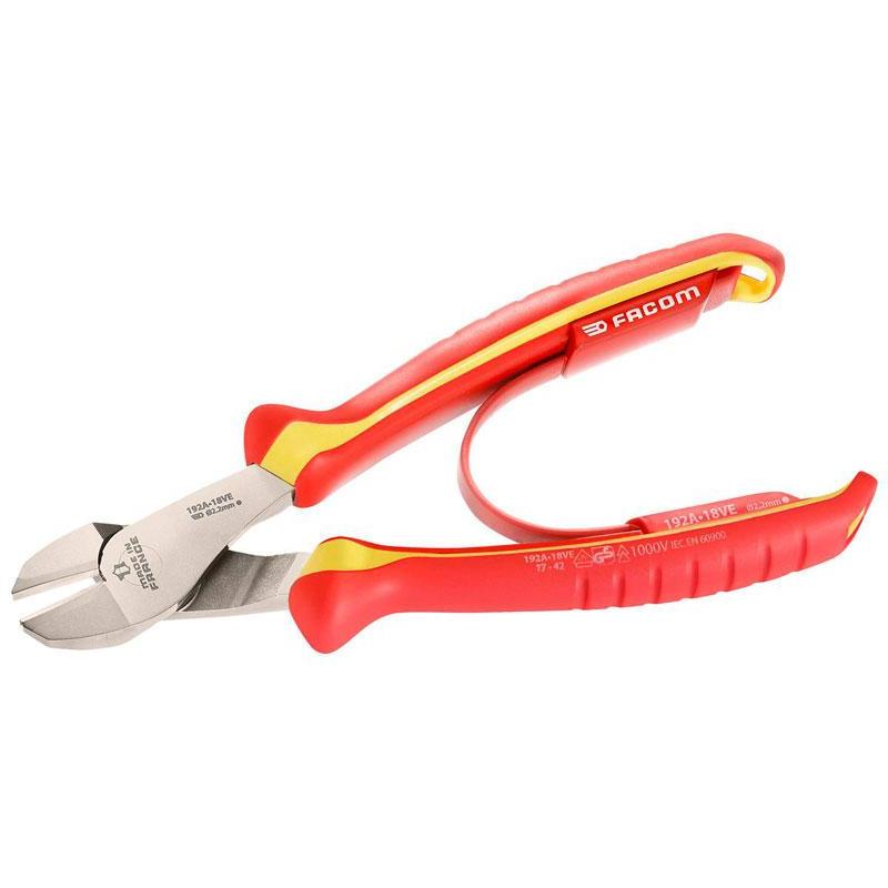 192A.18VE - 1000V VDE DIAGONAL CUTTING PLIERS 180MM