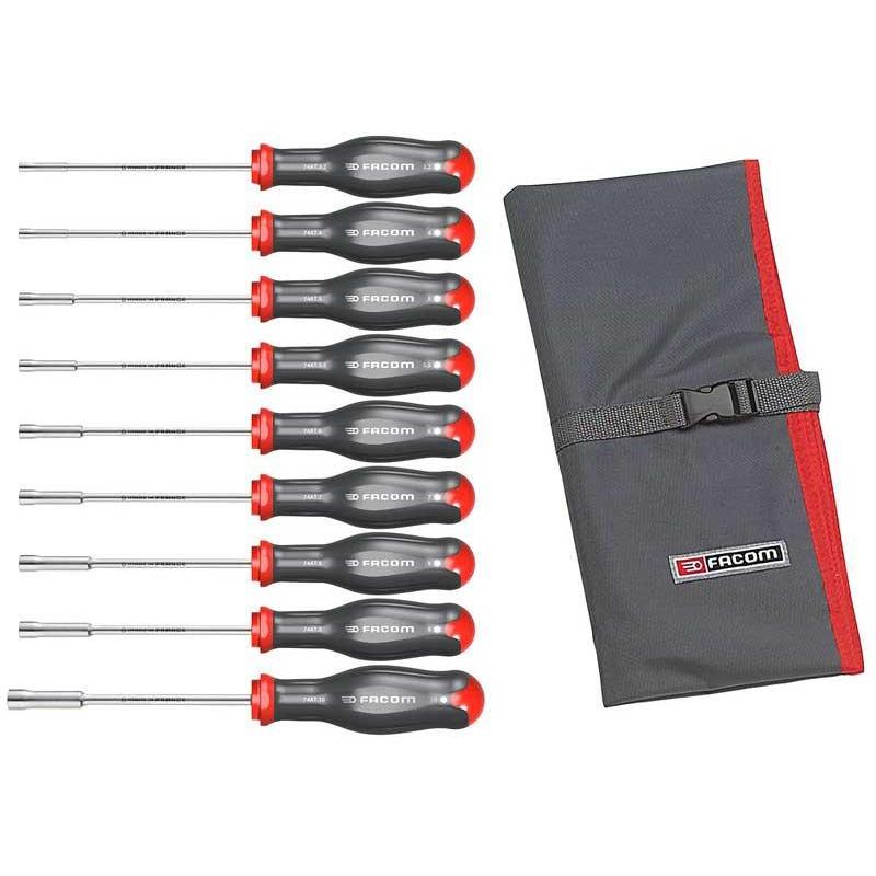 74AT.JL9 - PROT NUT DRIVER SET 9PCE STD