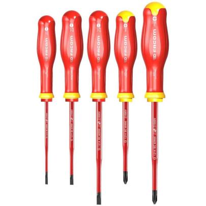 ATP.J5TVEPB - Zestaw 5 wkrętaków izolowanych PROTWIST® TVE do śrub z rowkiem i Phillips, 3,5 - 5,5 mm i PH1 - PH2