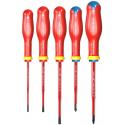 ATD.J5TVEPB - Set of Protwist® 1000V insulated screwdrivers for slotted head screws, Phillips, 3.5 - 5.5 mm, PZ1 - PZ2