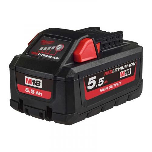 M18 HB5.5 - Battery M18™ HIGH OUTPUT™, Li-ion 18 V, 5.5 Ah, 4932464712