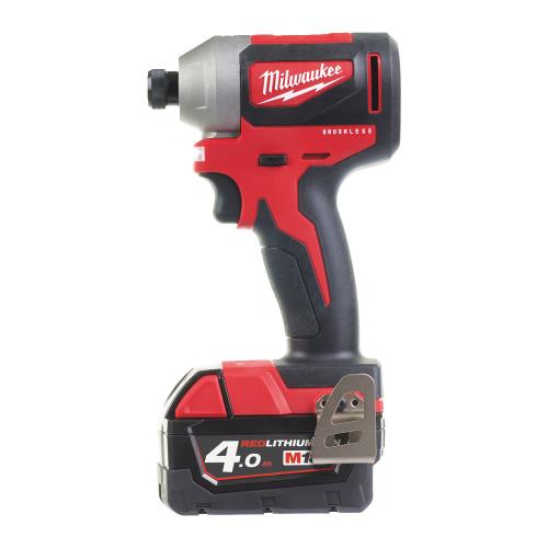 M18 CBLID-402C - Compact brushless 1/4" HEX impact driver 18 V, 4.0 Ah, in case, with 2 batteries and charger