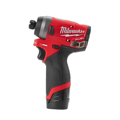 M12 FID-202X - Subkompaktowa zakrętarka udarowa 1/4'' HEX 12 V, FUEL™, z 2 akumulatorami i ładowarką