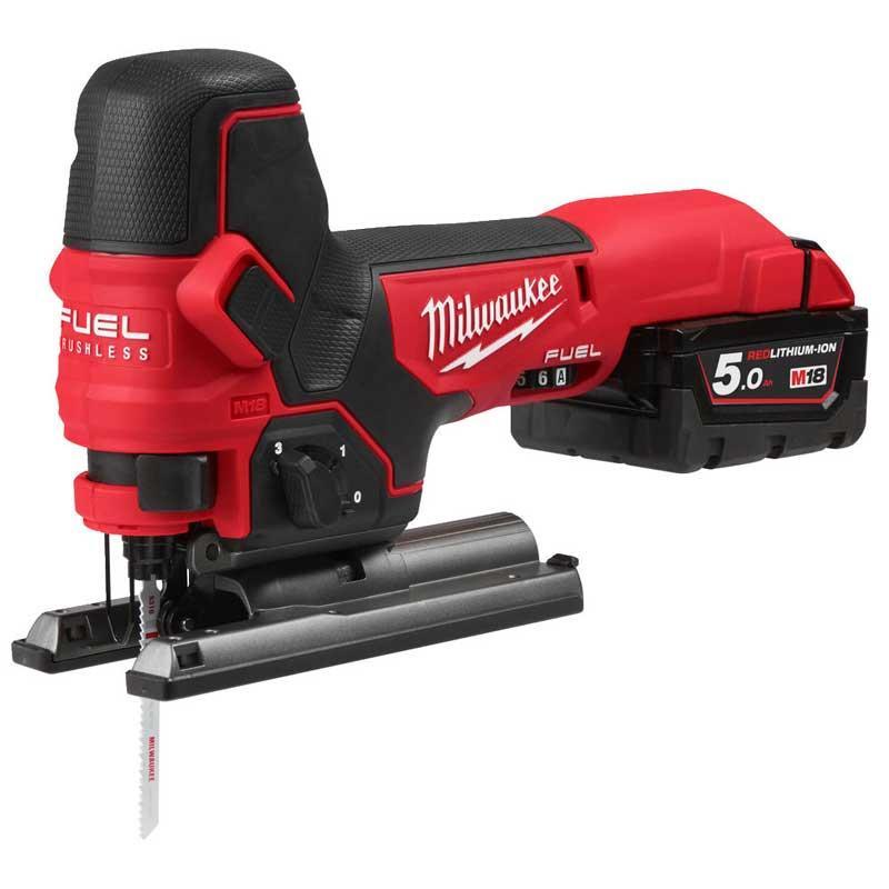 M18 FBJS-502X - Wyrzynarka 18 V, 5.0 Ah, FUEL™, w walizce, z 2 akumulatorami i ładowarką