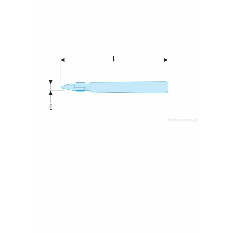 416.RMT - szczypce tnące Micro-Tech® z główką z ostrym zakończeniem, cięcie półosiowe, Ø CuNi 0,1 – 0,9 mm