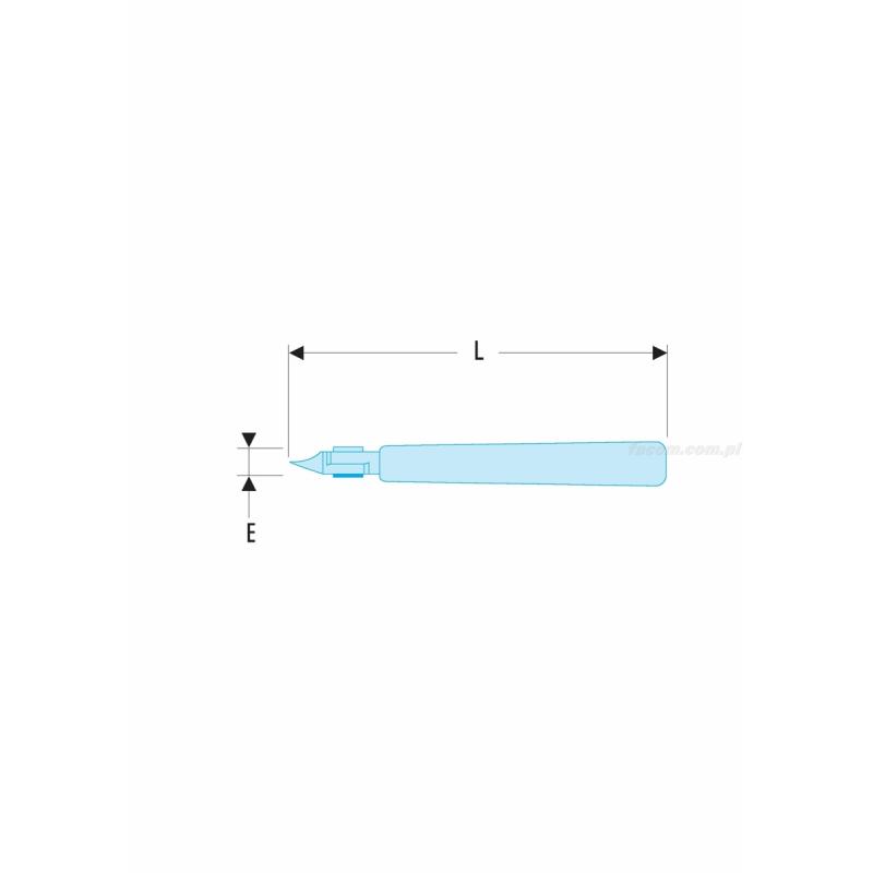 416.PMT - szczypce tnące Micro-Tech® z główką z ostrym zakończeniem, szczęki wysmukłe, cięcie półosiowe, Ø CuNi 0,1 – 0,8 mm
