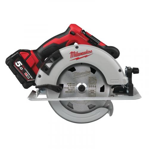 M18 BLCS66-502X - Brushless circular saw for wood and plastics 66 mm, 18 V, with 2 batteries and charger