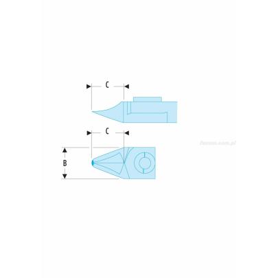 417.PMT - szczypce tnące Micro-Tech® z główką z ostrym zakończeniem, szczęki wysmukłe, cięcie płaskie, Ø CuNi 0,1 – 0,8 mm