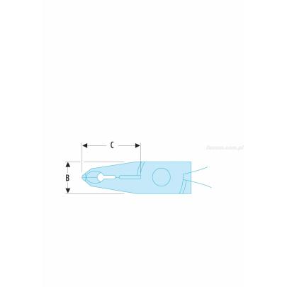 427.MT - szczypce tnące Micro-Tech® z główką odchyloną 30°, cięcie płaskie, Ø CuNi 0,2 – 0,6 mm