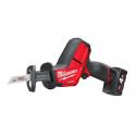 M12 CHZ-402C - Sub compact reciprocating saw 12 V, 4.0 Ah, HACKZALL™, FUEL™, in case with 2 batteries and charger, 4933446950