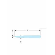 418.MT - szczypce tnące czołowe o szczękach wydłużonych, cięcie płaskie, do drutu CuNi Ø 0,1 - 0,6 mm
