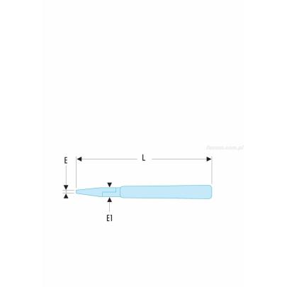 418.MT - szczypce tnące czołowe o szczękach wydłużonych, cięcie płaskie, do drutu CuNi Ø 0,1 - 0,6 mm