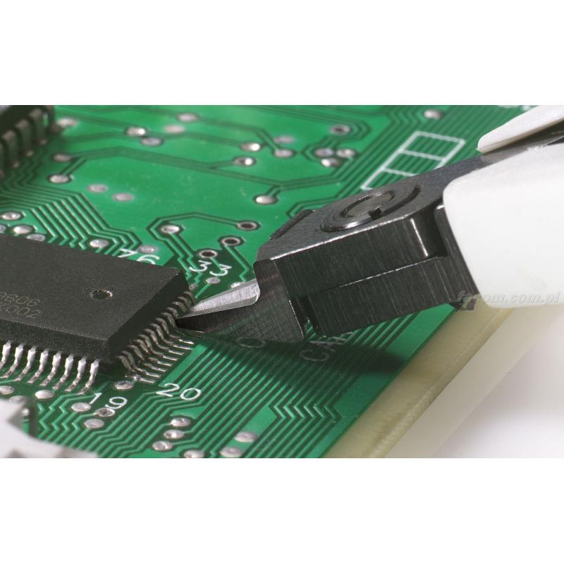 417.SPMT - szczypce tnące Micro-Tech® boczne do elementów DIP-CMS, cięcie płaskie, do drutu CuNi Ø 0,1 - 0,6 mm 