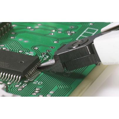 417.SPMT - szczypce tnące Micro-Tech® boczne do elementów DIP-CMS, cięcie płaskie, do drutu CuNi Ø 0,1 - 0,6 mm 