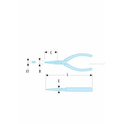 431.LMT - szczypce do chwytania Micro-Tech® płaskie, szczęki wysmukłe