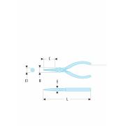 402.MT - szczypce do chwytania Micro-Tech®, szczęki półokrągłe ekstra długie