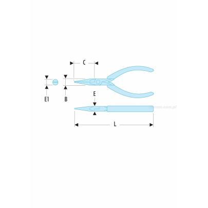 422.MT - szczypce do chwytania Micro-Tech®, szczęki półokrągłe długie i sztywne