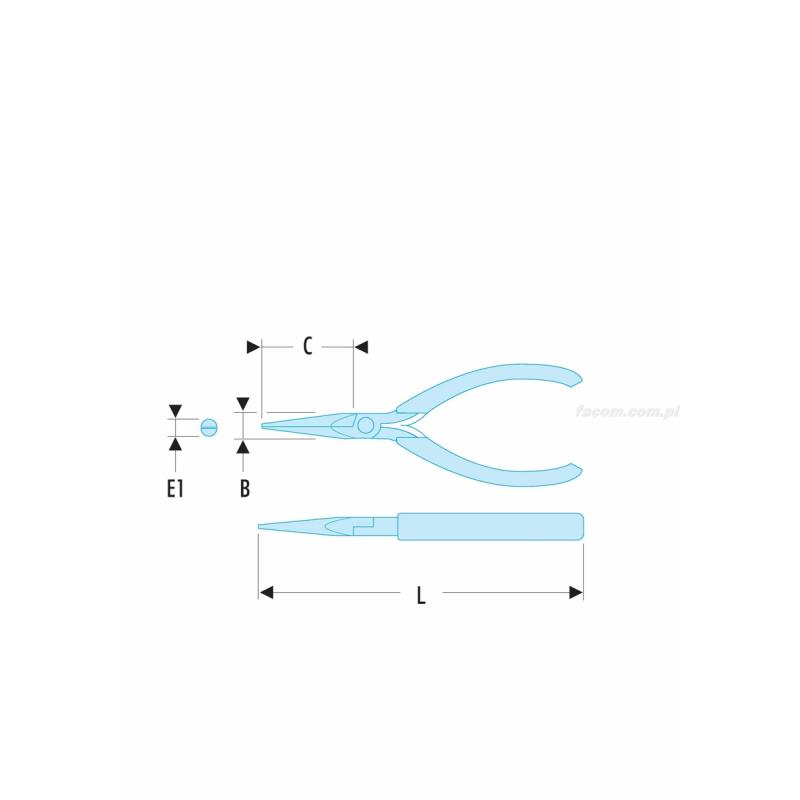 432.LMT - szczypce do chwytania Micro-Tech®, szczęki półokrągłe wysmukłe