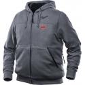 M12 HH GREY3-0 (M) - M12™ Grey heated hoodie for men, size M, 4933464353