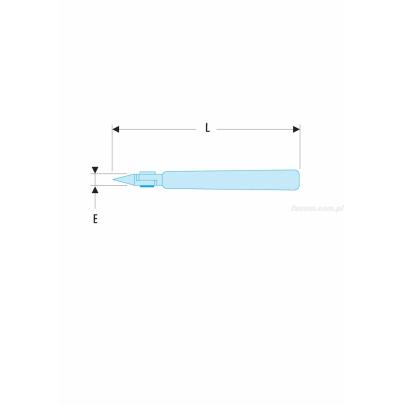 405.E - szczypce tnące ESD z główką ostrołukową, kompaktowe, cięcie osiowe, Ø CuNi 0,3 – 1,3 mm