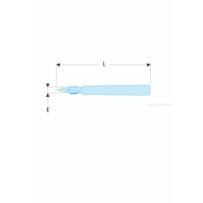 406.E - szczypce tnące ESD z główką ostrołukową, kompaktowe, cięcie półosiowe, Ø CuNi 0,1 – 1,3 mm