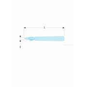 406.E - szczypce tnące ESD z główką ostrołukową, kompaktowe, cięcie półosiowe, Ø CuNi 0,1 – 1,3 mm